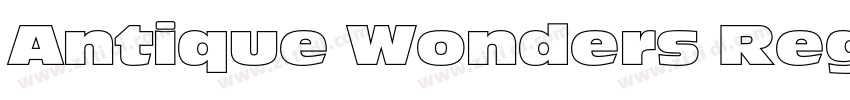 Antique Wonders Regu字体转换